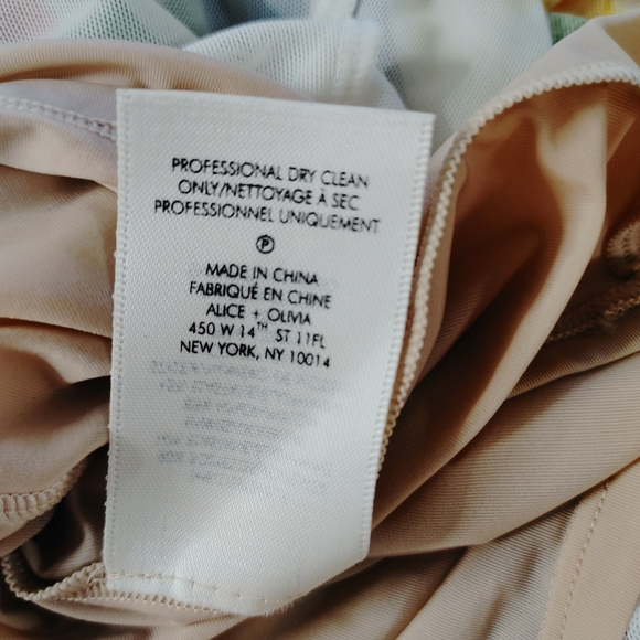 Alice + Olivia Multicolor Floral Long Sleeve Dress - Picture 13 of 14